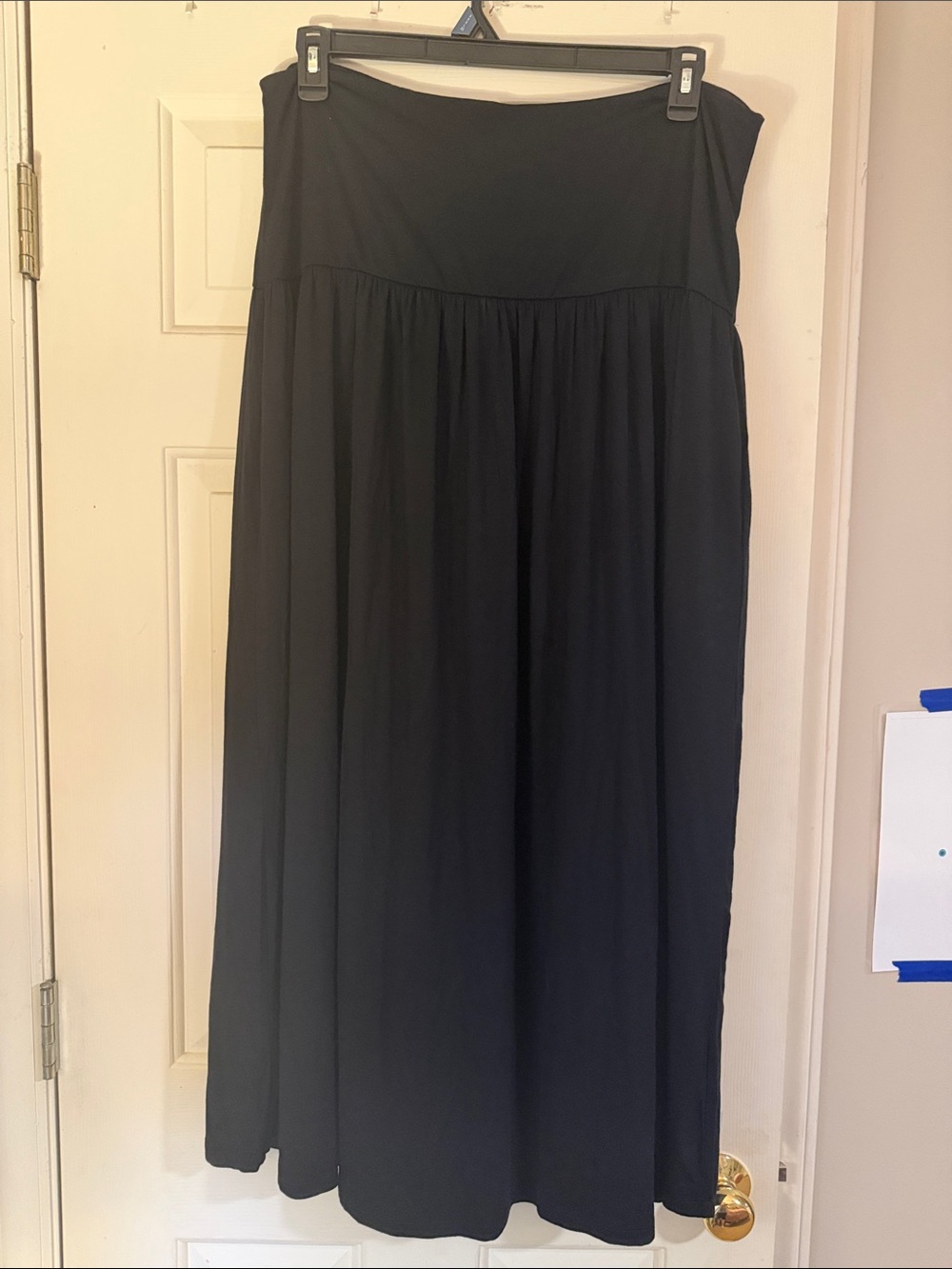 Black Maxi Skirt with pockets